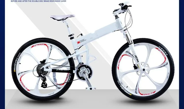 Excellent 21/24/27/30 speed ,mountain bike bicycle , foldable frame   26er   folding   26*17inch,  2016  cycling tyres bike  ,5 colors 6