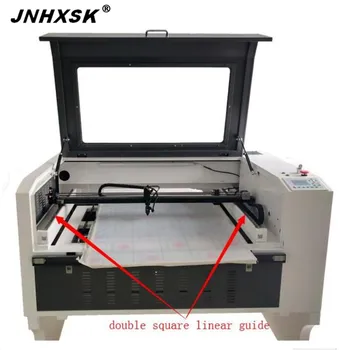 

for Russia laser engraving cutting machine cnc router 600*900mm 6090 100w reci desktop hrough table long material wood glass