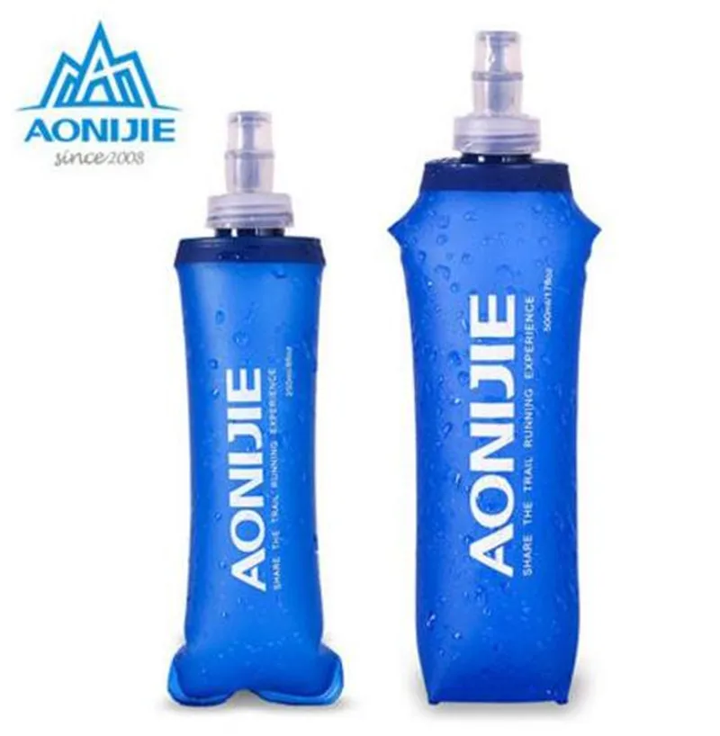 Складная термополиуретановая бутылка для воды AONIJIE бега 250 мл 500 мл|water bag|folding water