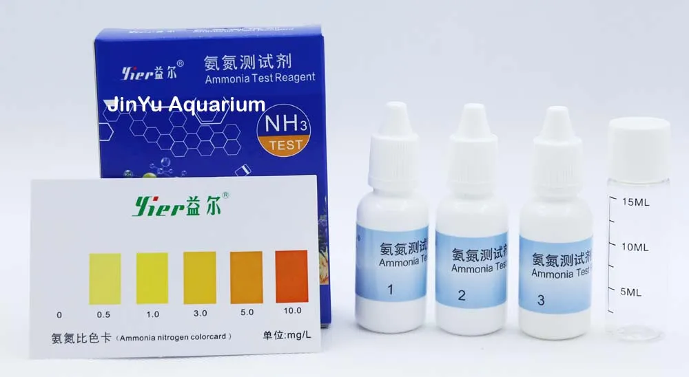 Набор для проверки воды NO2 нитрит NO3 нитрат GH NH4 PH O2 водяное растение для аквариума аквариум тестовая жидкость - Цвет: NH3