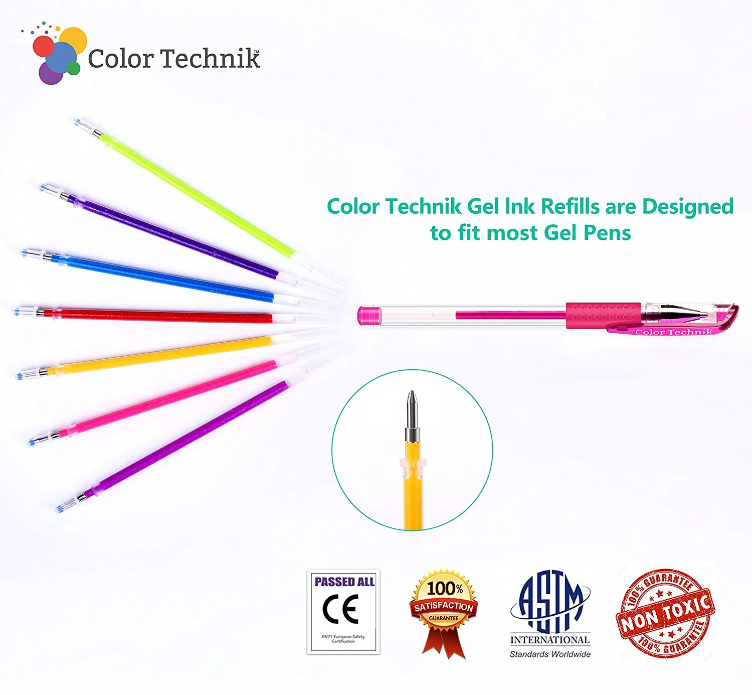 48 Unique Colors (No Duplicates) Gel Pens Gel Pen Set for Adult