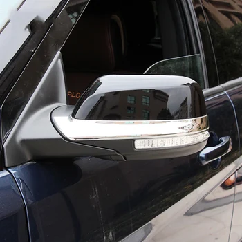 

Car Styling For Ford Explorer Sport 2016 2017 ABS Chrome Side Door Mirror Rubbing Strip Rearview Mirror Decoration Frames 2Pcs