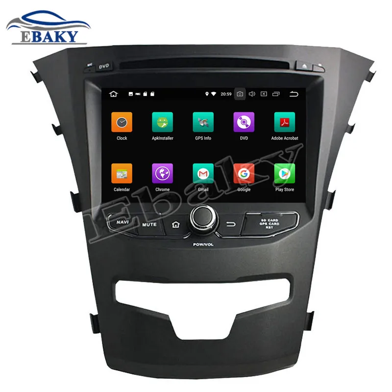 Excellent NaviTopia 7inch 4GB RAM 64GB ROM Octa Core Android 9.0 Car DVD Player For SsangYong Korando 2014/GPS/WIFI 11
