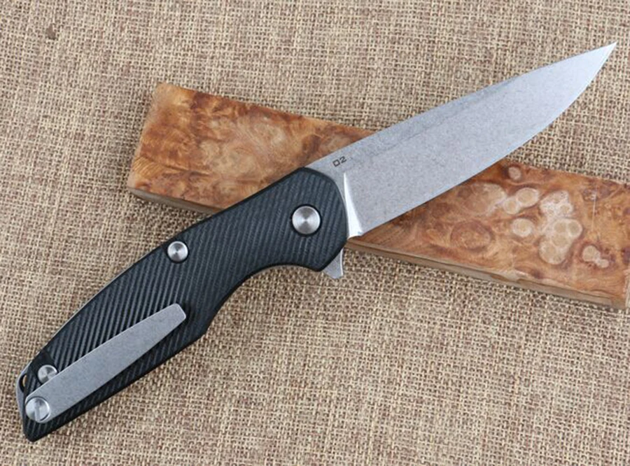 

Folding knife 440 blade G10 handle wash stones outdoor camping survival pocket knife hunting tactica pocket EDC hand tool