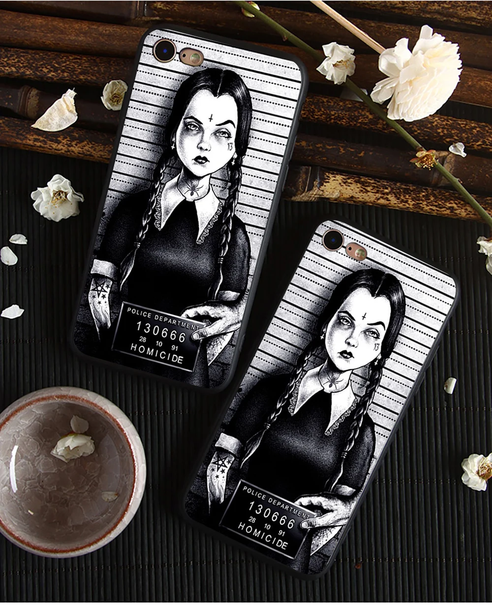 Weday Addams family чехол для телефона Apple iPhone 8 7 6 6S Plus X 5 5S 5C Мягкий Силиконовый Модный чехол