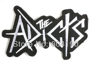 

THE ADICTS Music Band Embroidered LOGO Iron On Patch Emo Goth Punk Rockabilly Customized patch available Wholesale Free Shipping