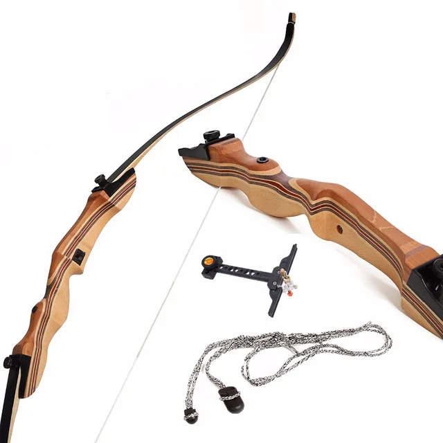 JANDAO Archery Recurve Bow for Beginners 48" 54" 62" 66"68" 10lbs 40lbs Wooden Takedown Bow with