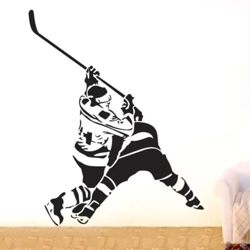 Ice Hockey Sticker Puck Decal Muurstickers Posters Vinyl Wall Decals Pegatina Quadro Parede Decor Mural Ice Hockey Sticker