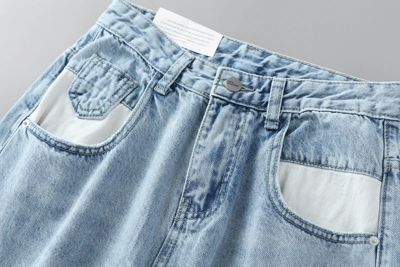 Klacwaya женские модные Джинсы бойфренда 2019 женские пэчворк с высокой талией джинсовые брюки для мам тонкие корейские девочки уличная одежда