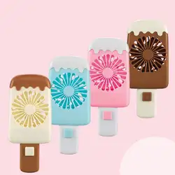 Мини USB Popsicle милая форма ручной электрический воздушный вентилятор кондиционер-охладитель охлаждающий вентилятор летние вентиляторы