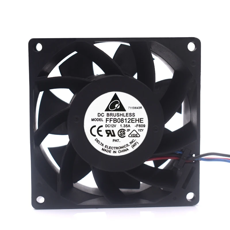 Delta 8038 FFB0812EHE DC12V 1.35A 80*80*38 мм версия 3 он-лайн воздуха насилия два шариковый