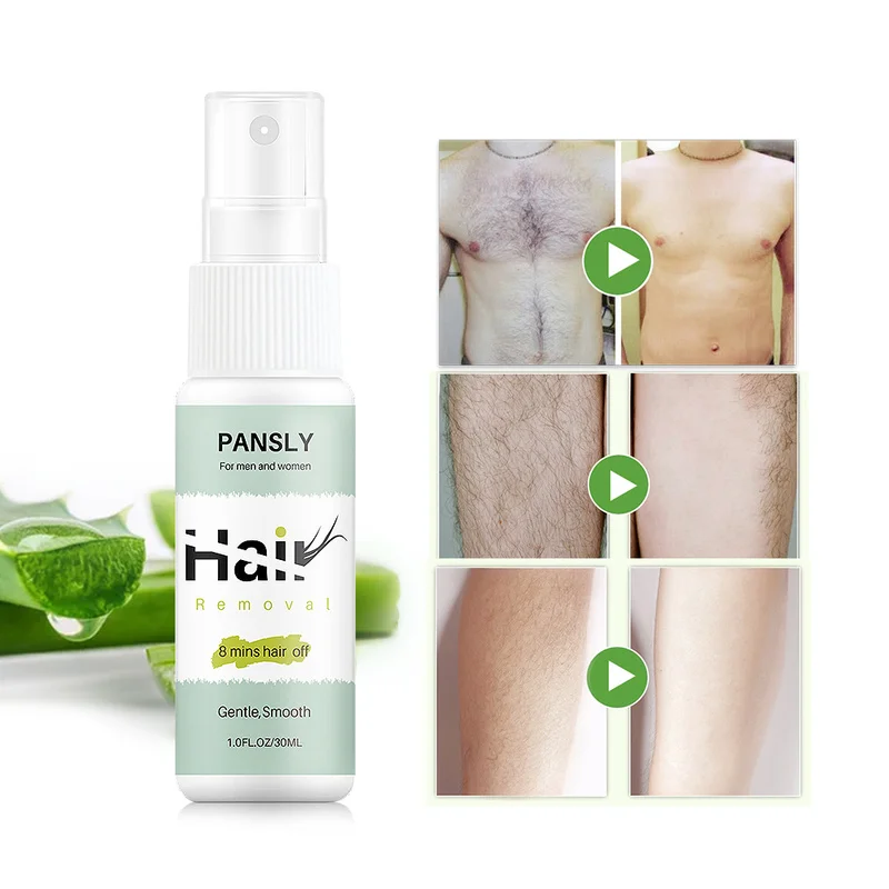 

Hair Stop Growth Inhibitor Reduce Pores Smooth Skin Repair Essence 30ML Powerful Painless Permanent Hair Removal Spray TSLM1