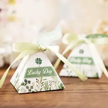 100 шт коробка для свадебных сувениров 12 цветов Пользовательский логотип коробки конфет персонализированные Настроить имя и дату подарок для гостей