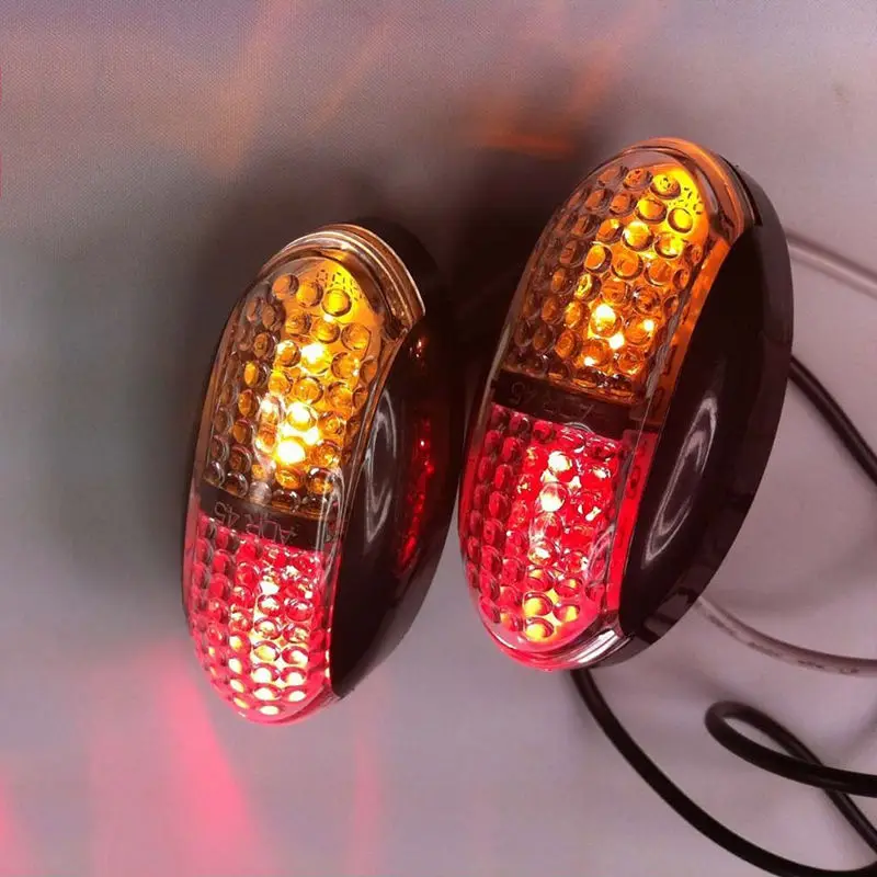12/24V 1pcs 4LED Side Marker Tail Light Caravan Trailer Truck Lamp Ute Camperin Car Headlight