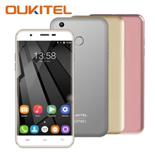 Original OUKITEL U7 Plus Smartphone Android 6.0 Quad Core 1.3GHz MTK6737 16G ROM 2G RAM 5.5 Inch Mobile Phone 8.0MP Fingerprint