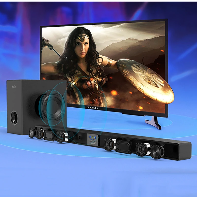 Новая длинная звуковая панель A1S для ТВ и S5 сабвуфера Bluetooth Саундбар система