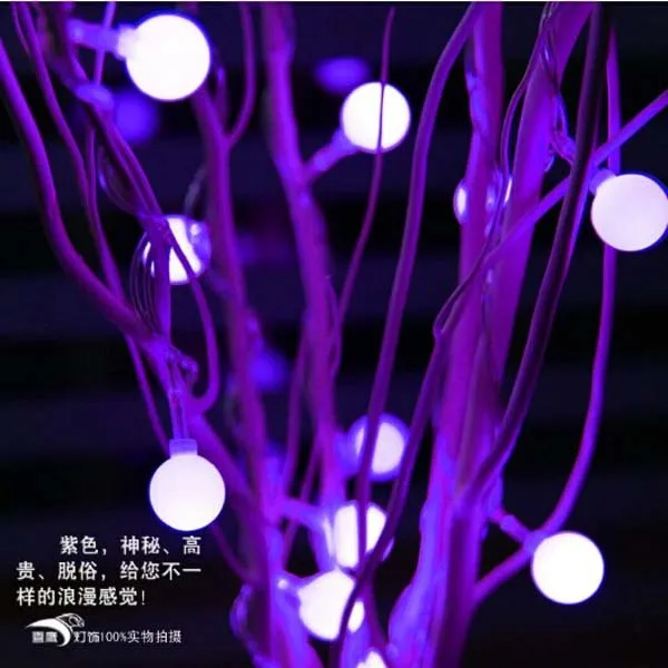 Luces LED de hadas 25 bolas de cerezo Luces LED árbol de Navidad Luces Navidad decoración de boda Luces Para fiesta Luces LED de hadas 25 bolas de cerezo Luces LED árbol de Navidad Luces Navidad decoración de boda Luces Para fiesta