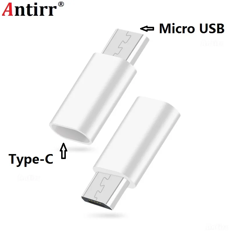 Переходник Micro USB (штекер)/USB 3 1 Type-C (гнездо) Antirr белый | Мобильные телефоны и