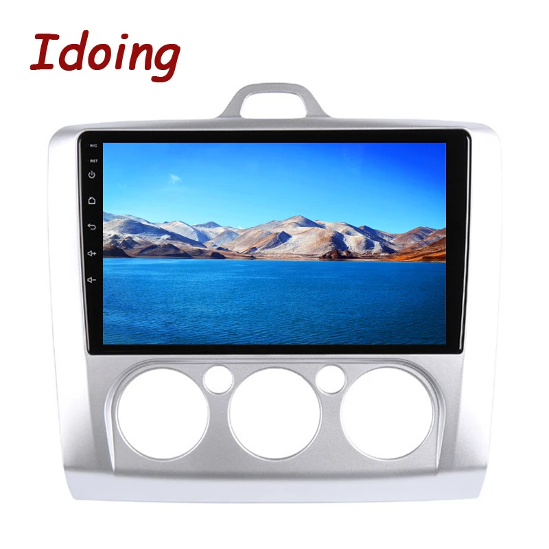 Discount Idoing 9"4G+64G Octa Core Car radio Android 8.0 Multimedia Player Fit Ford Focus 2004-2012 IPS 2.5D Screen GPS Navigation PX5 4