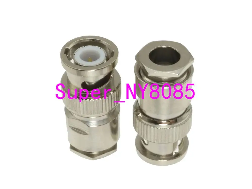 

1pce Connector BNC male plug clamp RG59 RG-8X LMR240 LMR-240 4C-2V cable RF Coaxial