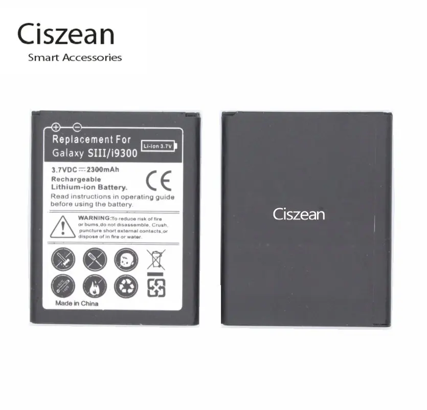 Ciszean 5x2300 мА/ч, EB-L1G6LLU Замена Батарея для samsung Galaxy S3 III S 3 i9300 I9308 I9305 L710 i747 i535 R530 T999 M440S