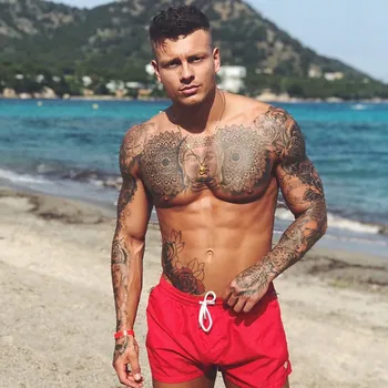 

Mens shorts New Casual Fashion Gyms Fitness Bodybuilding short pants Male Jogger Knee Length Drawstring Sweatpants