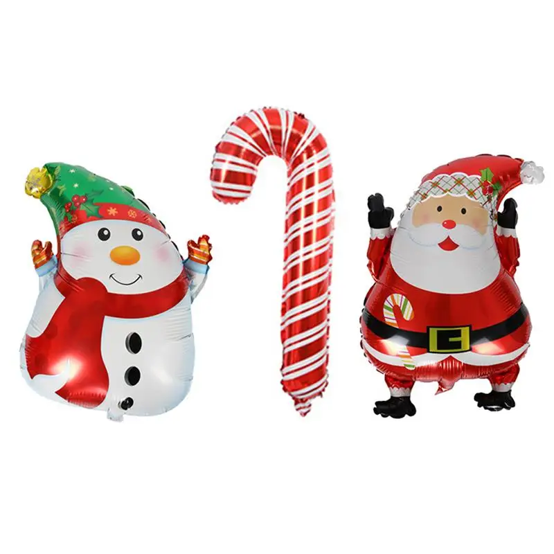 3 типа Новый год Рождественские воздушные шары вечерние украшения Санта Клаус