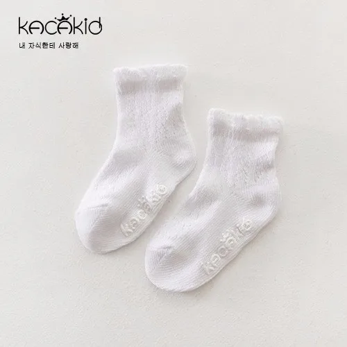 Kacakid/5 пар/лот; хлопковые носки для малышей; короткие носки для новорожденных; мягкие носки для мальчиков и девочек