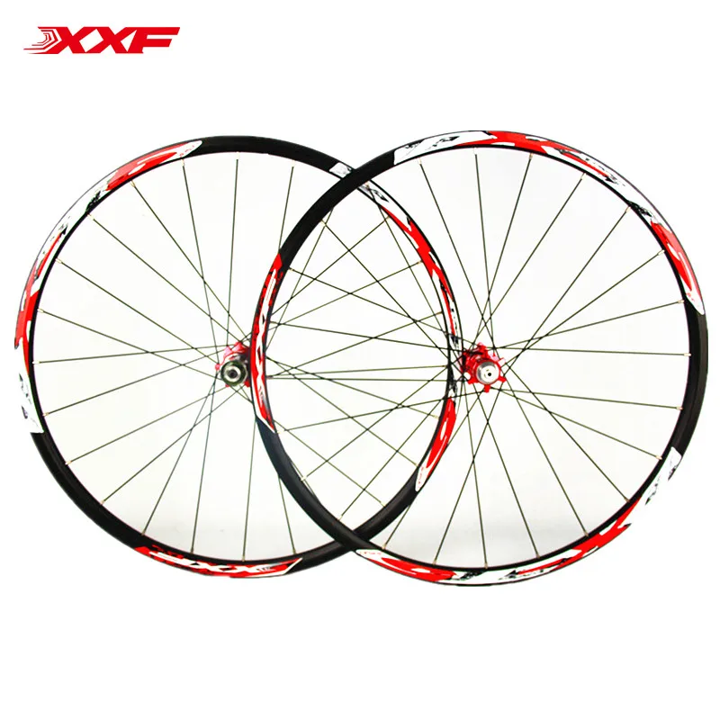Sale Newset 26" Mtb Mountain bike bicycle wheel set 24holes front 2/rear 2 bearings Aluminum Alloy Wheelsets 2