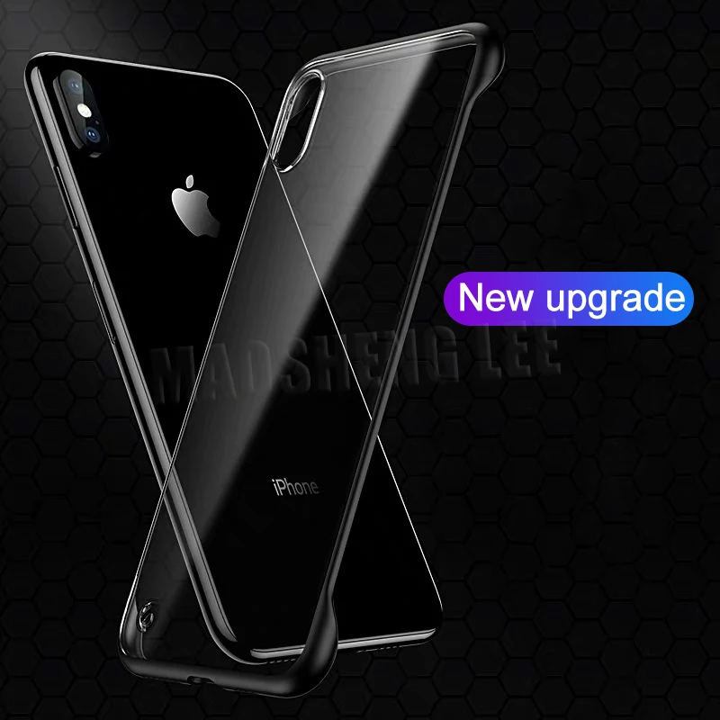 Прозрачный матовый чехол для iPhone X XS Max XR Ультратонкий с защитой от падения без