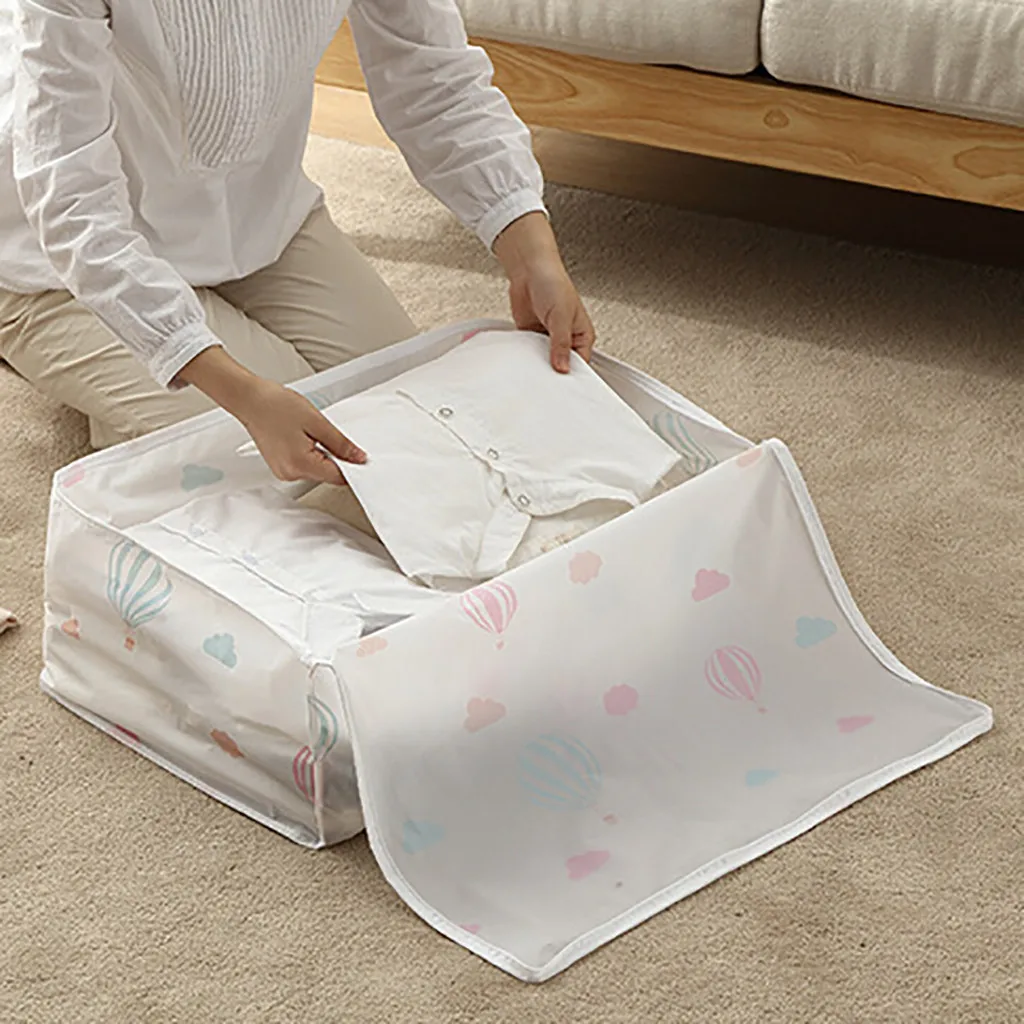 Складная сумка-Хранилище складной органайзер сумка для одежды одеяло подушка багаж дышащий шкаф Органайзер# H10