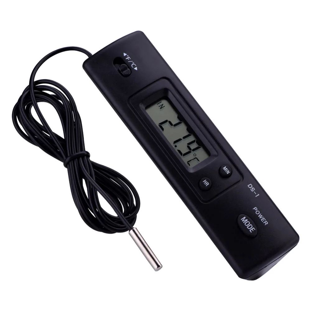 

1Pcs LCD Digital Temperature Meter Thermometer Probe Sensor Wired for Refrigerator Air-Condition Electronic Thermometer Hot Sale