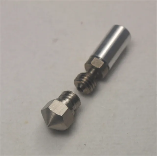 Special Offers A Flashforge/CTC/Wanhao 3D printer sapre parts MK10 All Metal Hotend Upgrade Kit for 1.75mm thermal barrier tube 0.4mm nozzle