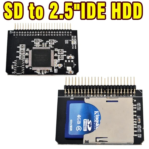 Лидер продаж 44P 44 Pin Secure Digital SD на 2 5 дюйма адаптер для IDE карты преобразователь SDHC