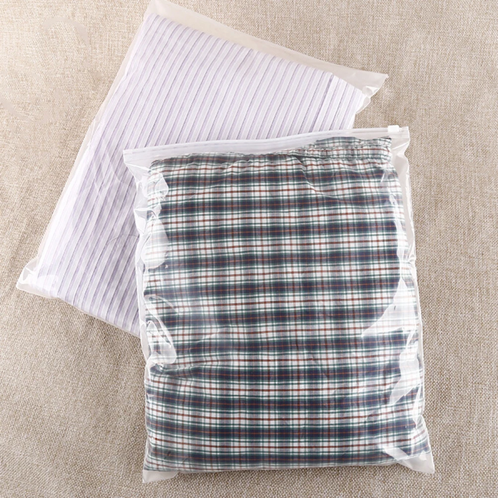 5Sizes Single Sided Cosmetic Pocket Sand Garment Packaging Case Zipper Packing Bag For Travel Accessories