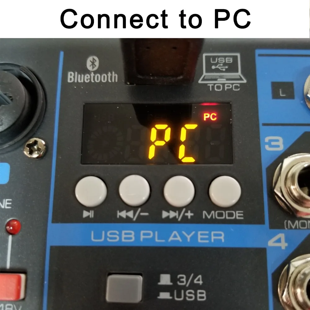LOMOEHO AM 04 2 моно + 1 стерео 4 канала Bluetooth USB 48 В Phantom Профессиональный DJ аудио