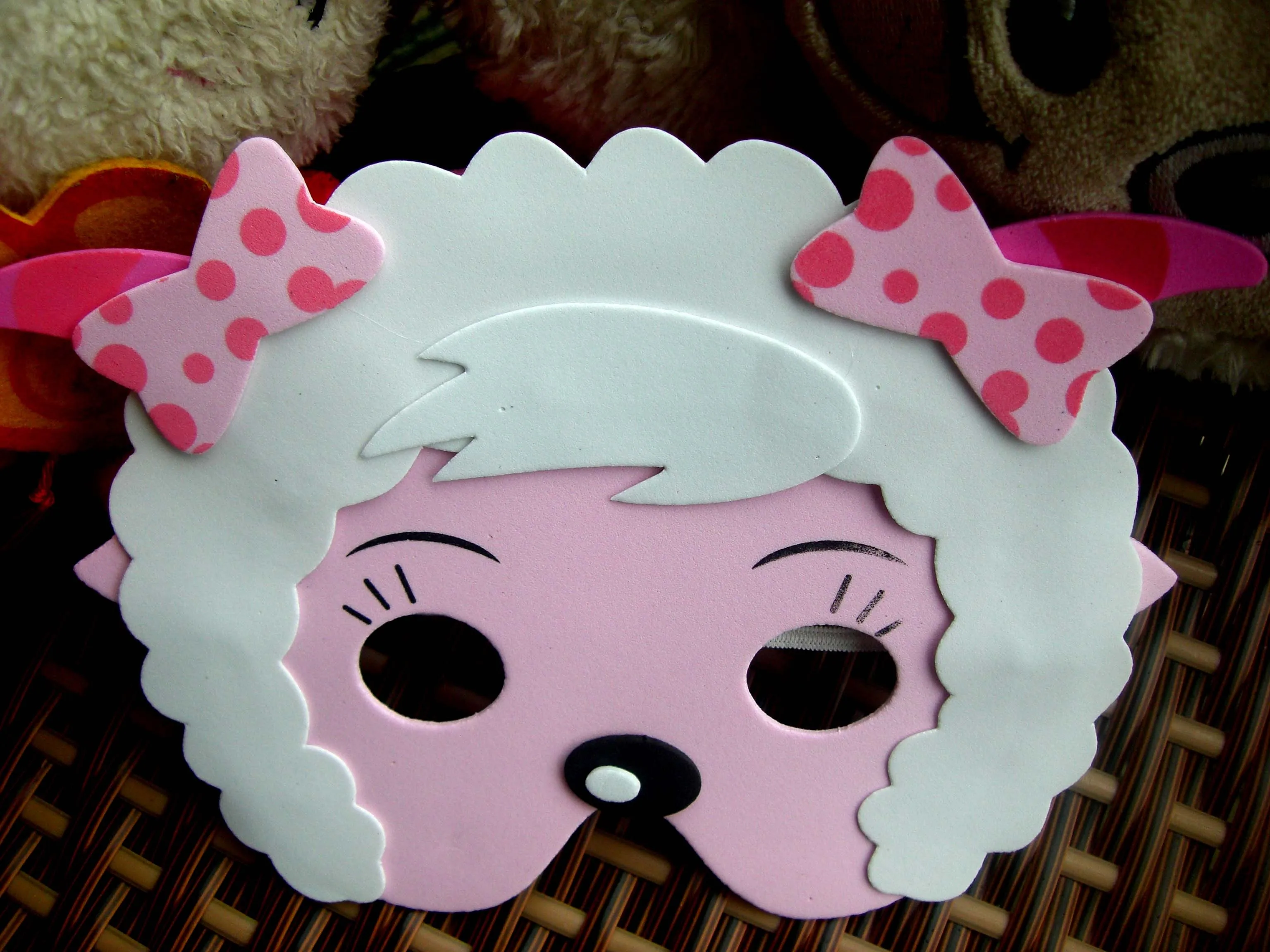 Eva mask animal hair accessory female goat mask baby maskin Party