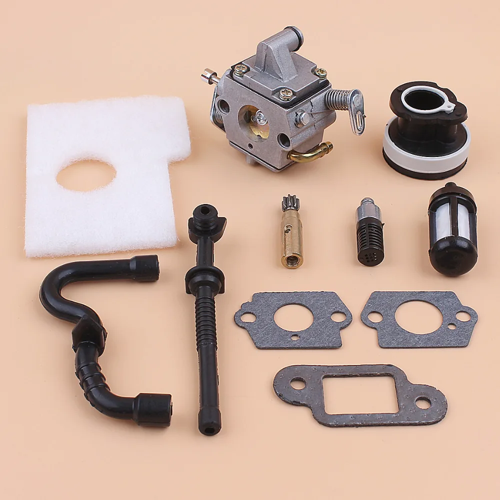 Carburetor Air Filter Intake Boot Fuel Hose Kit For STIHL MS170 MS180
