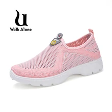 

UWA1KA1LONE 2018 Autumn Mesh Sneakers Women Shoes Air Cushion Female Mid Heel Shoes Sports Breathable Sport Shoes Women's Shoes