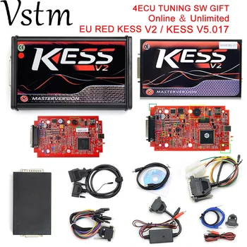 

100% Kess V2.47 V5.017 Online Version KESS 5.017 No Token Limit V2.23 Kess V2 OBD2 Manager Tuning Kit Car Truck ECU Programmer