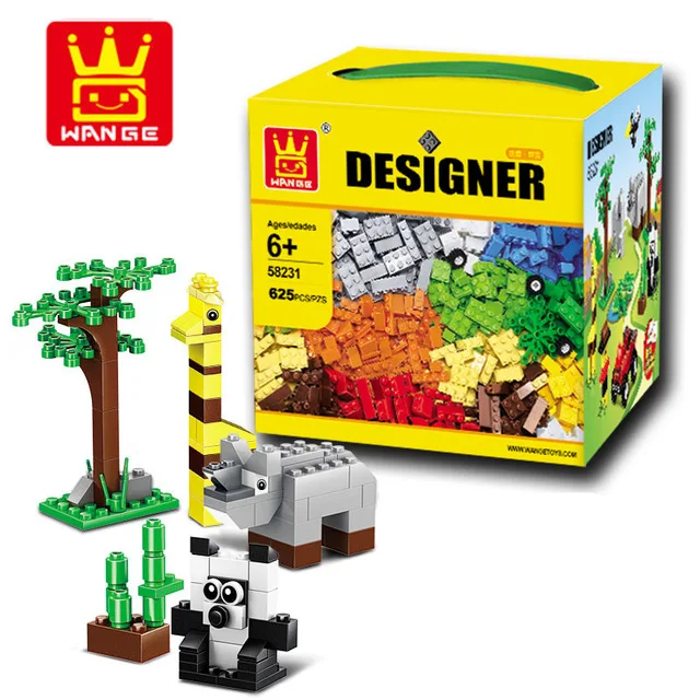 

Compatible With Classic 625 pcs Bulk Building Blocks Educational Creative DIY Model Bricks Toys Wange 58231 Designer Blocks