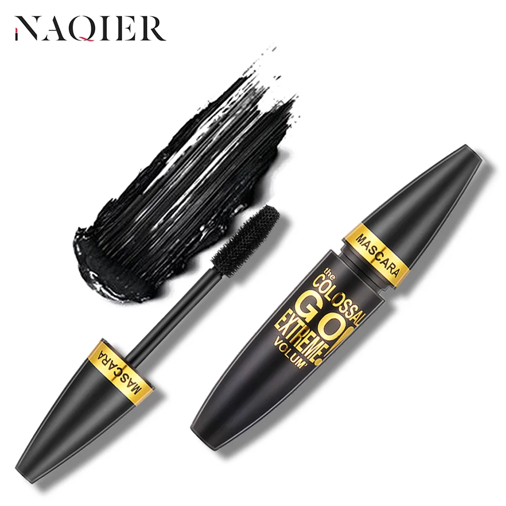 

NAQIER Makeup Mascara Professional Lengthening Lashes Volume Curled Black Curling false eyelashes Waterproof eye Cosmetics