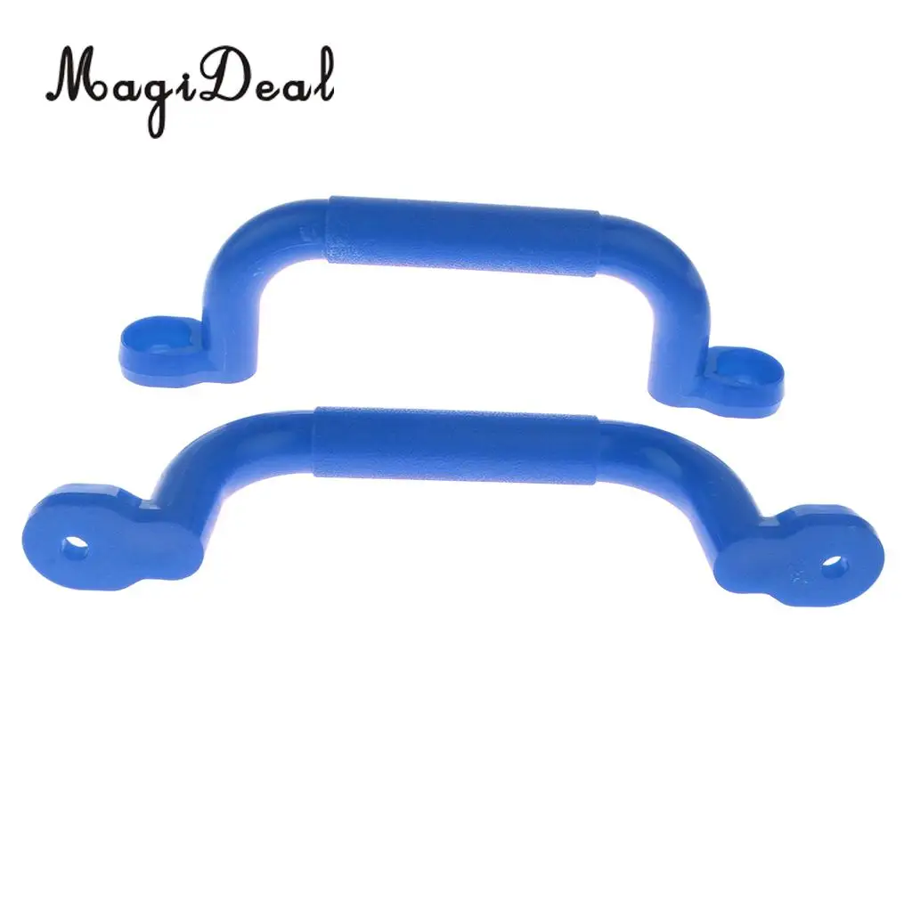 4 Pairs Durable Plastic Safety Nonslip Handle with Fixing Screws Kits Kids Outdoor Climbing Frame Wall Accessory