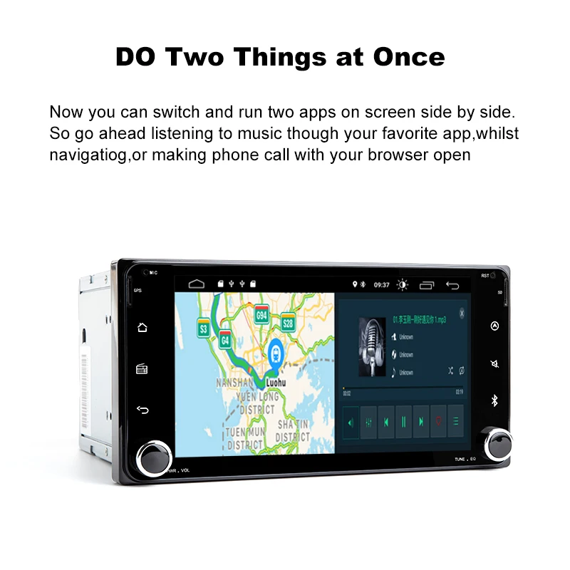 Авторадио 2 din Android 9 0 Автомобильный мультимедийный плеер для Toyota Land Cruiser 100 200 Prado 120