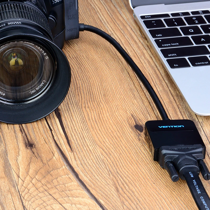 Мини адаптер HDMI Vention в VGA кабель преобразователь с позолоченным штекером 1080P для