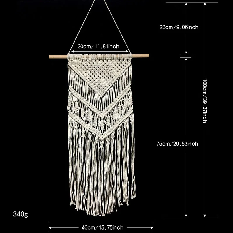 Богемный большой шикарный макраме тканый хлопковый гобелен ручной работы на стену ткань для дома в общежитии украшение для дома Бохо Арт Деко