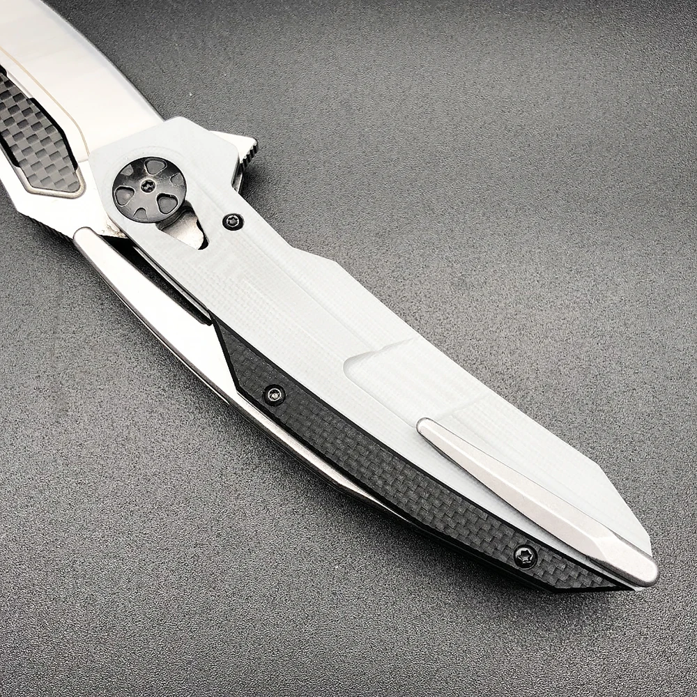 ZT 0999 складной нож для выживания ZT0999 D2 из стали+ углеродного волокна, карманный нож с ЧПУ для кемпинга, охоты, активного отдыха, инструмент для повседневного использования