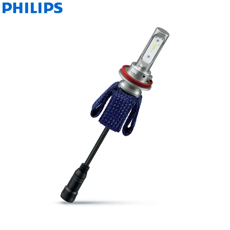 Philips Ultinon эфирный светодиодный H11 12V 11362UEX2 6000K яркий Автомобильный светодиодный фонарь Авто HL луч ThermalCool(двойная упаковка
