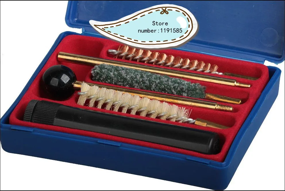 Pistol pistols Cal.38/357/9mm Gun Cleaning Kit Tools Set Brushes Hunting Rifle Cleaner with