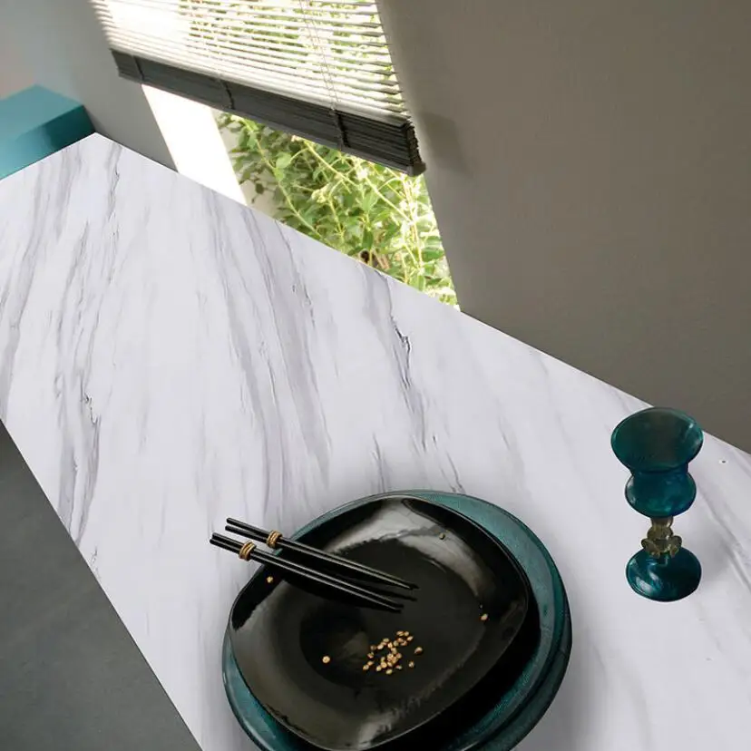 

Modern Marble Design Wallpaper Self Adhesive Kitchen Table Cupboard Stickers Furniture Renovation Wall Papers Home Decor W127